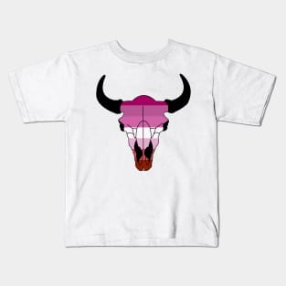 Bison Lesbian Pride! Kids T-Shirt